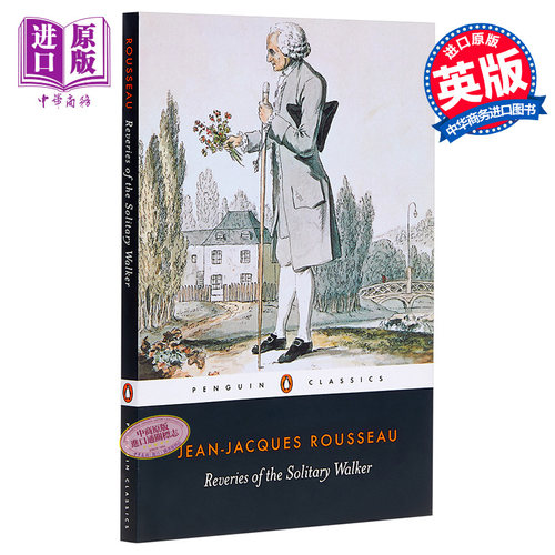 卢梭：一个孤独漫步者的遐想 英文原版 Reveries of the Solitary Walker Jean-Jacques Rousseau 【中商原版】