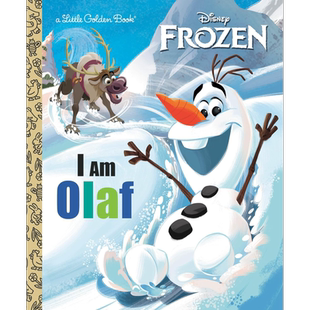 小金书 冰雪奇缘 我是奥拉夫 I Am Olaf Little Golden Book (Disney Frozen)英文原版 儿童绘本故事图画书 精装【中商原版】