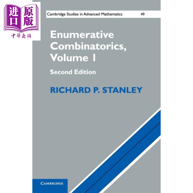 计算组合 卷一 第二版 Enumerative Combinatorics Volume 1 英文原版 Richard P Stanley 数学 麻省理工【中商原版】