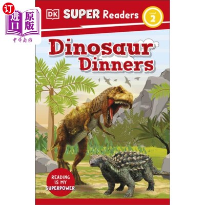 海外直订DK Super Readers Level 2 Dinosaur Dinners DK超级读者2级恐龙晚餐