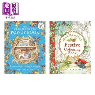 Jill 故事 英文原版 涂色书两本套 预售 Brambly Book Barklem 立体书 Pop Hedge 中商原版 The 野蔷薇村