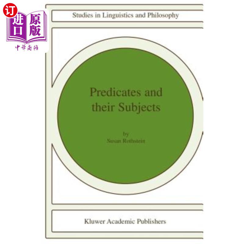 海外直订Predicates and Their Subjects 谓词及其主语