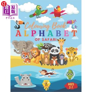 Coloring and ABCs Alphabet the abc 海外直订Safari Through Book Your Color Discover Safari Way