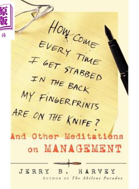 为什么每次我背后被刺 我的指纹都在刀上 How Come Every Time I Get Stabbed In The Back  英文原版 J Harvey 【中商原版】