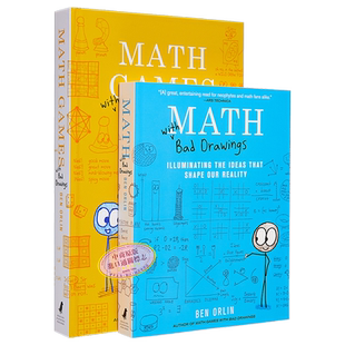欢乐数学 套装2本 英文原版 欢乐数学+欢乐数学之游戏大闯关 Math with Bad Drawings Ben Orlin 漫画数学启蒙书 本·奥尔林