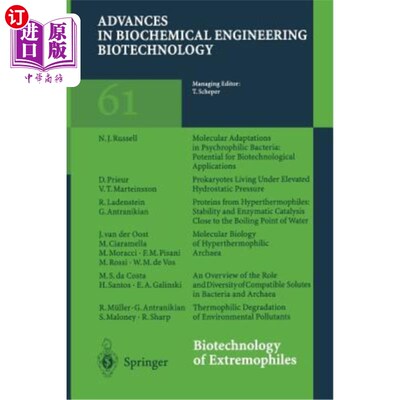 海外直订Biotechnology of Extremophiles 极端微生物生物技术