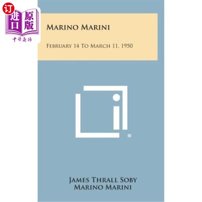 海外直订Marino Marini: February 14 to March 11, 1950 马里诺·马里尼：1950年2月14日至3月11日