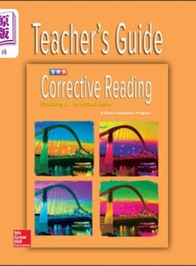 海外直订Corrective Reading Decoding Level A, Teacher Gui... 纠正阅读解码A级，教师指南