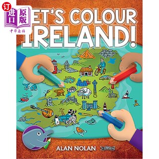 海外直订Let's Colour Ireland! 让我们给爱尔兰涂上颜色！