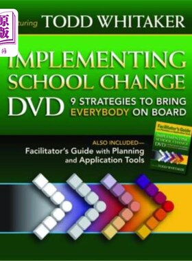 海外直订Implementing School Change DVD and Facilitator's Guide: 9 Strategies to Bring Ev 实施学校变革DVD和推动者指