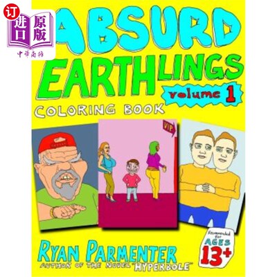 海外直订Absurd Earthlings Volume 1: Coloring Book