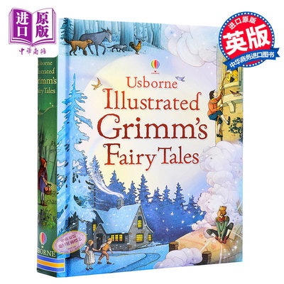 现货 格林童话 15个故事合集 英文版Usborne Illustrated Grimms' Fairy Tales儿童文学 童话经典 全彩插图经典 【中商原版】