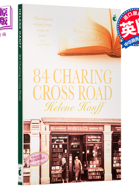 预售 查令十字街84号 北京遇上西雅图 英文原版 84 charing cross road英文原版 十字路电影原著小说 汉芙畅销书?