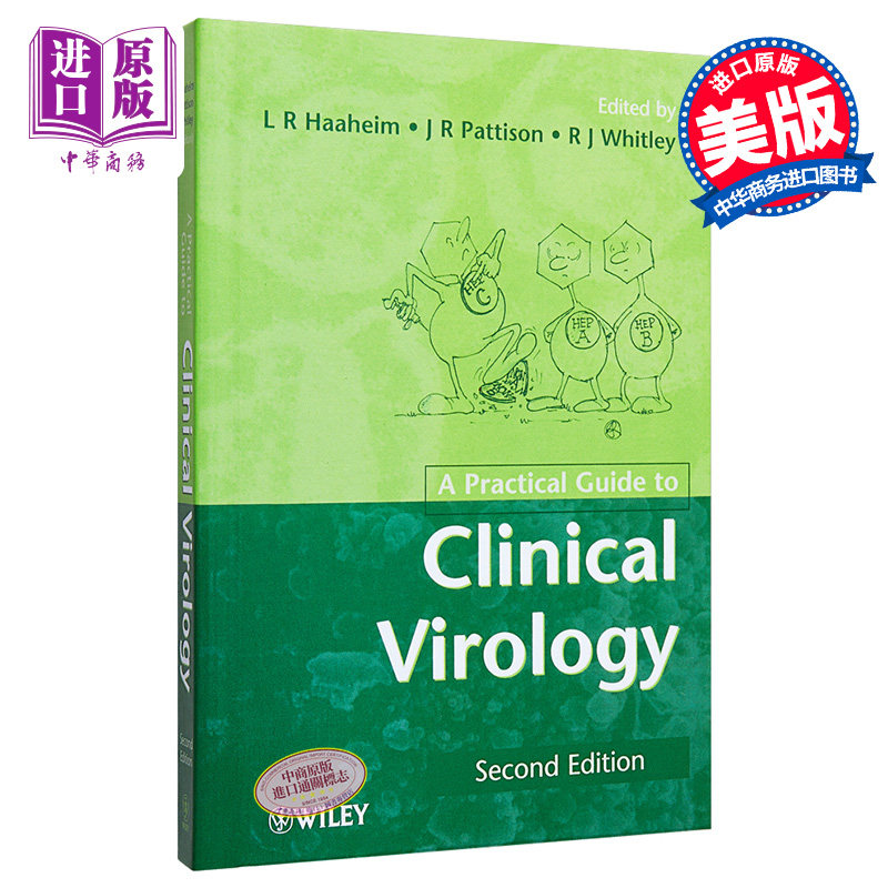 现货 临床病毒学实用指南 第2版 A Practical Guide to Clinical Virology 英文原版 LR Haaheim John Pattison【中商原版】Wiley