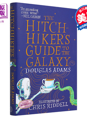 银河系漫游指南 Chris Riddell插图版  英文原版 The Hitchhiker s Guide to the Galaxy Illustrated Douglas Adams【中商原
