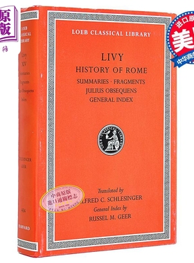 预售 蒂托 李维 罗马史 卷十四 洛布古典丛书 原文拉英对照版 英文原版 History of Rome Volume XIV Livy【中商原版】