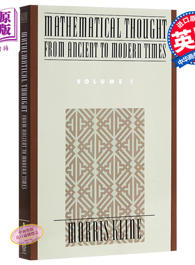 预售 【中商原版】古今数学思想1 英文原版Mathematical Thought 1 Morris Kline Oxford University