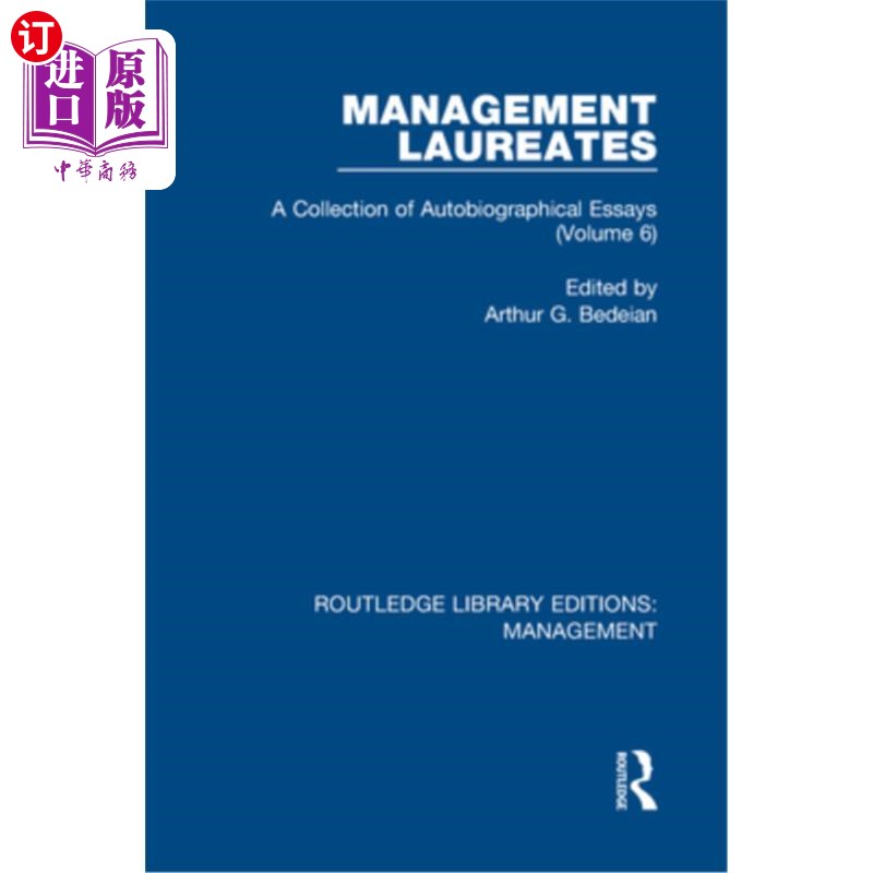 海外直订Management Laureates: A Collection of Autobiographical Essays (Volume 6) 管理获奖者：自传体散文集（第6卷）