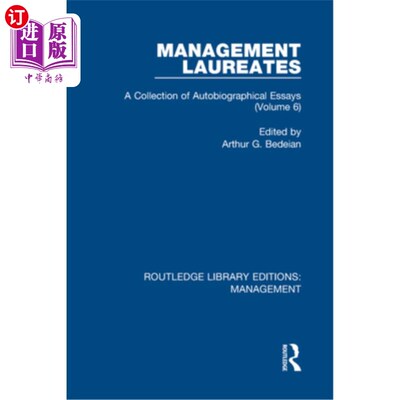 海外直订Management Laureates: A Collection of Autobiographical Essays (Volume 6) 管理获奖者：自传体散文集（第6卷）