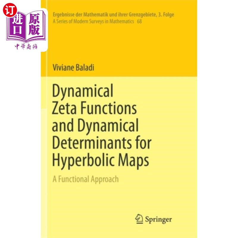 海外直订Dynamical Zeta Functions and Dynamical Determina... 双曲映射的动态Zeta函数和动态行列式
