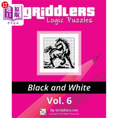 海外直订Griddlers Logic Puzzles: Black and White Griddlers逻辑难题：黑白