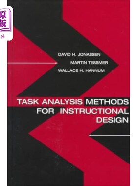 海外直订Task Analysis Methods for Instructional Design 教学设计的任务分析方法