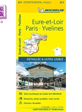 海外直订Eure-et-Loir, Paris, Yvelines - Michelin Local M... Eure-et-Loir，巴黎，Yvelines -米其林地方地图311