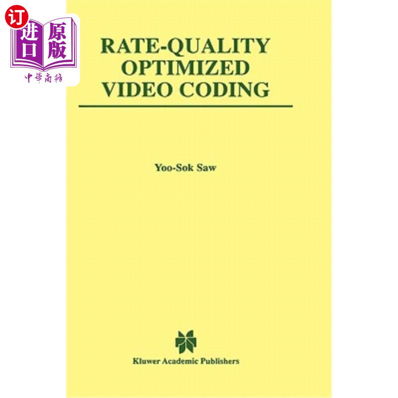 海外直订Rate-Quality Optimized Video Coding 速率质量优化视频编码