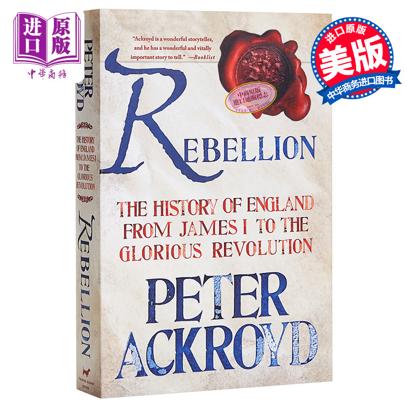 现货 Rebellion The History of England from James I to the Glorious 3 英文原版 英国历史3 内战 Peter Ackroyd【中商原版】