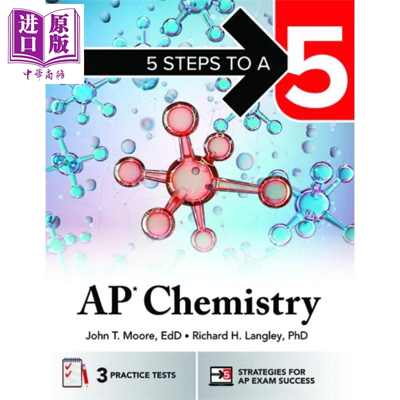 2025新版五步速成系列 AP考试化学 5 Steps to a 5 AP Chemistry Student edition 英文原版进口图书McGraw-Hill【中商原版】