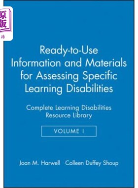 海外直订Ready-To-Use Information & Materials for Assessing Specific Learning Disabilitie 评估特定学习障碍的现成信息