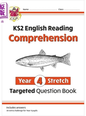 英国原版CGP教辅 New KS2 English Challenging Comprehension Year 4 Stretch 新版英语挑战阅读理解延伸4年级【中商原版】