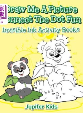 海外直订Draw Me A Picture Connect The Dot Fun: Invisible Ink Activity Books 给我画一张图画连接点乐趣：看不见的墨水