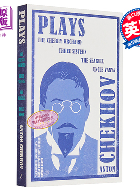 契诃夫戏剧 樱桃园 三姐妹 海鸥和万尼亚叔叔 英文原版 Plays The Cherry Orchard Three Sisters Anton Chekhov【中商原版】