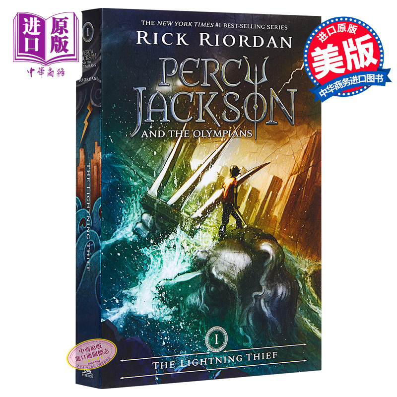 现货 【中商原版】波西杰克逊1英文原版The Lightning Thief/Rick Riordan 书籍/杂志/报纸 儿童读物原版书 原图主图