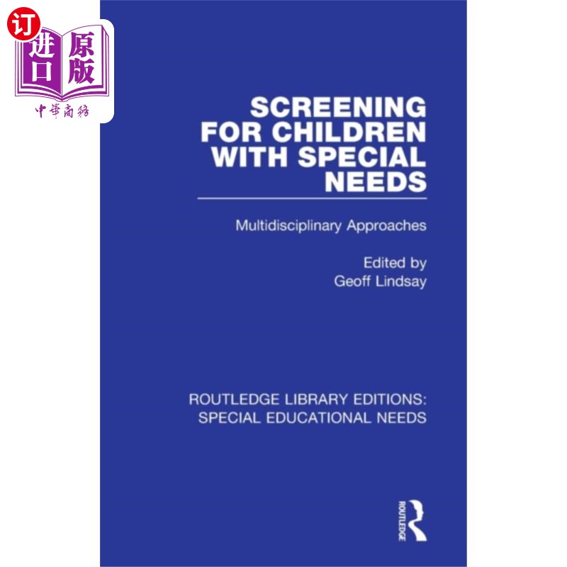 海外直订Screening for Children with Special Needs 筛查有特殊需要的儿童