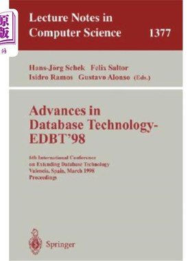 海外直订Advances in Database Technology - Edbt '98: 6th International Conference on Exte 数据库技术进展——1998年3