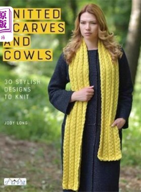 海外直订Knitted Scarves and Cowls 针织围巾和披肩