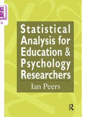 海外直订Statistical Analysis for Education and Psychology Researchers: Tools for Researc 教育和心理学研究者的统计分