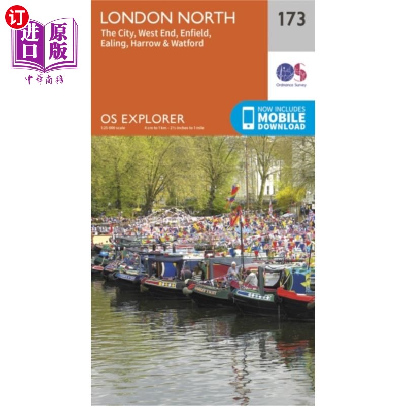 海外直订London North, The City, West End, Enfield, Ealin... 伦敦北部，城市，西区，恩菲尔德，伊灵，哈罗和沃特福德