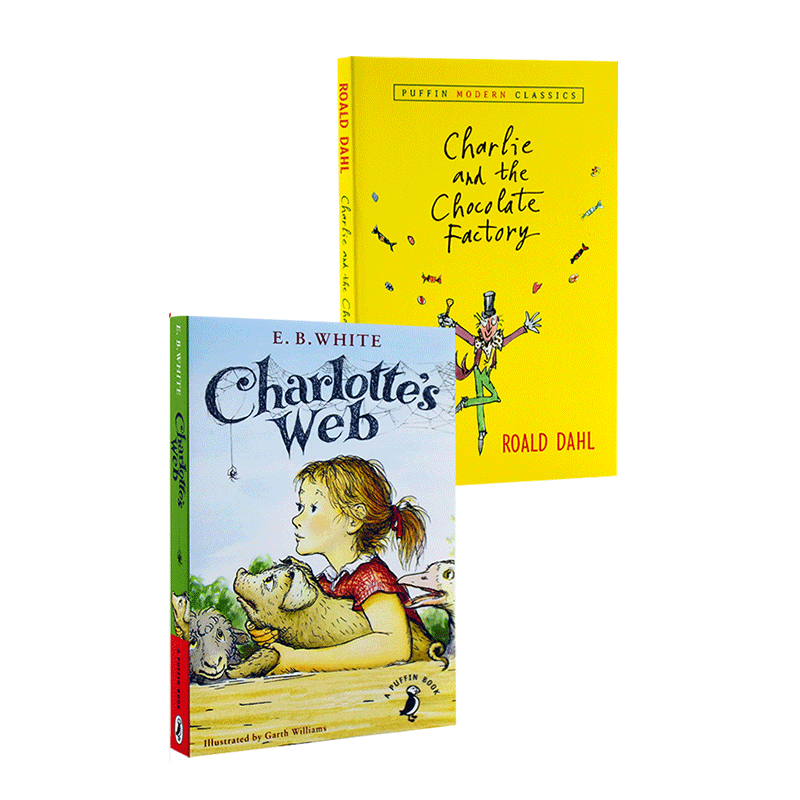 【中商原版】Charlotte's web 夏洛的网 夏洛特的网+Charlie and the Chocolate Factory查理和巧克力工厂 英文原版小说原著?