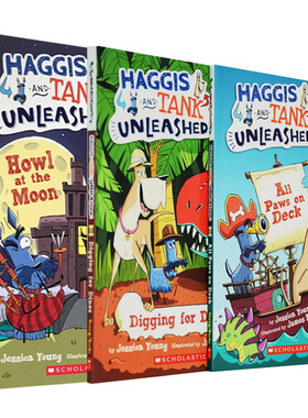 【中商原版】学乐桥梁书大树系列分级一 英文原版Scholastic Branches Haggis And Tank unleashed 3册 桥梁章节书 全彩英文5