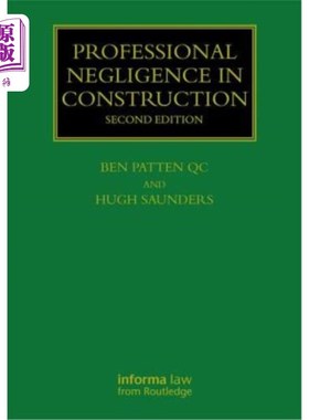 海外直订Professional Negligence in Construction 施工中的专业过失