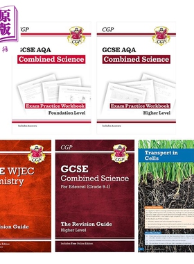 英国原版CGP GCSE Combined Science 综合科学系列 AQA Edexcel 爱德思考试练习册备考教辅Exam Practice Workbook【中商原版】