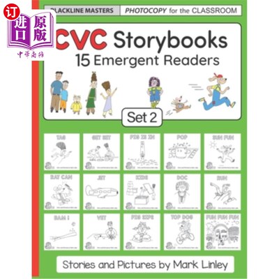 海外直订CVC Storybooks: SET 2: Teacher Edition CVC故事书：第二集：教师版