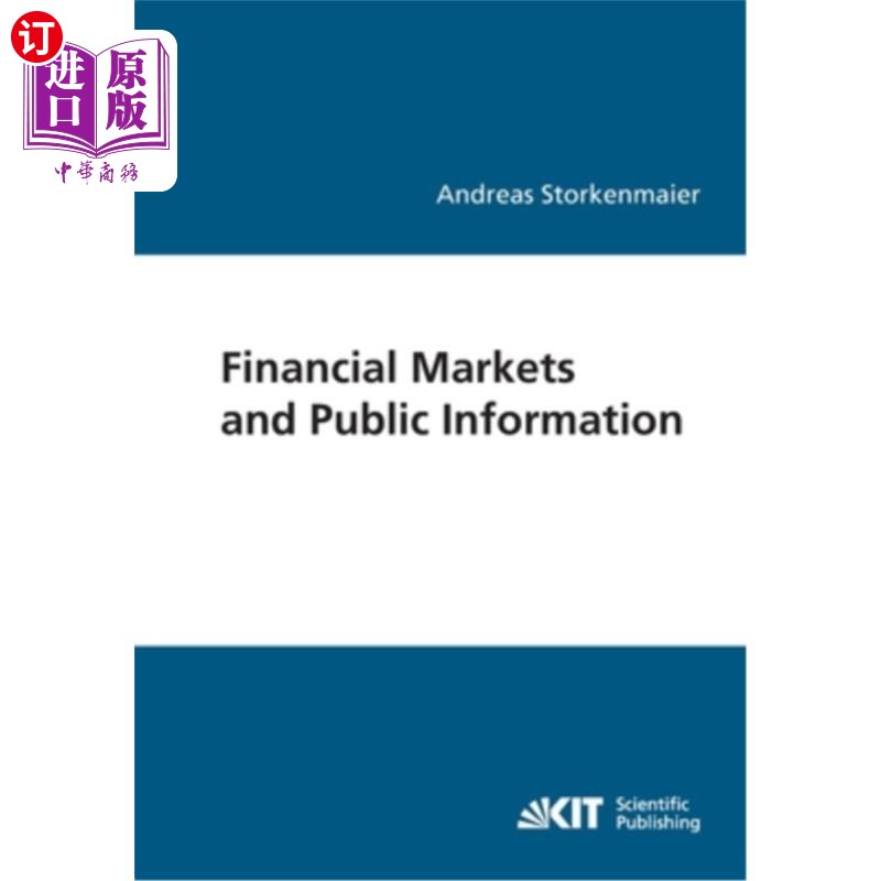 海外直订Financial markets and public information金融市场和公共信息