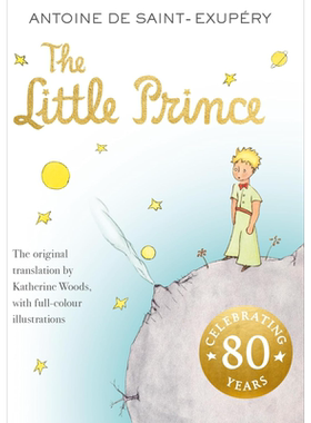 预售 小王子 80周年纪念版 Little Prince 英文原版 儿童经典文学名著 进口儿童读物7岁+ 全彩插图小初文学 精美礼品版【中商原版?