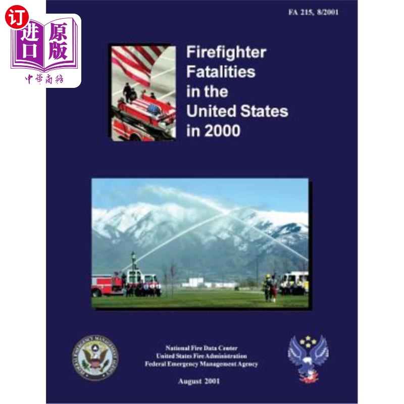 海外直订Firefighter Fatalities in the United States in 2000 2000年美国消防员死亡人数