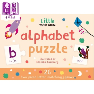 26个迷你字母拼图 Alphabet Puzzle 26 mini letter-matching puzzles 英文原版 儿童玩具书 字母识别 进口童书【中商原版】