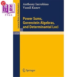 海外直订Power Sums, Gorenstein Algebras, and Determinantal Loci 幂和、Gorenstein代数和行列式轨迹